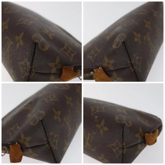 LOUIS VUITTON Monogram Pochette Cosmetic PM Cosmetic Pouch M47515 LV Auth 116305 - Picture 14 of 16